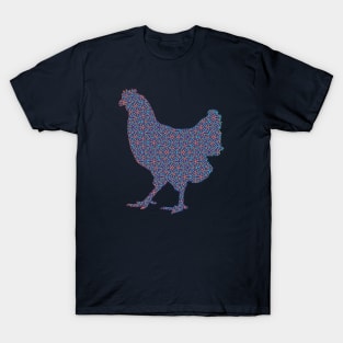 Patterned Chicken T-Shirt